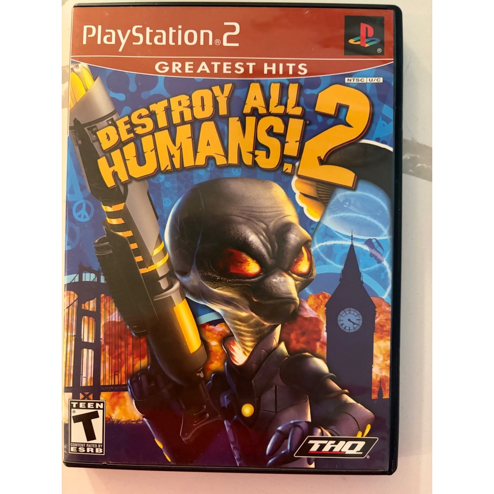 Destroy All Humans! 2 PS2 , Retro, Alien, Gaming, Action, Play station 2